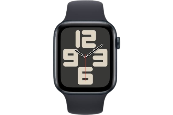 Apple Watch SE 2 2024 GPS 40mm Midnight Aluminum Case with Midnight Sport Band - M/L (MXE93)