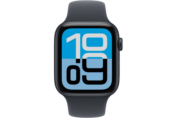 Apple Watch SE 3 2025 GPS 40mm Midnight Aluminum Case with Midnight Sport Band - S/M (MEH94)