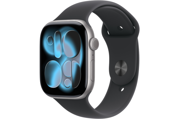Apple Watch Series 11 GPS 42mm Space Grey Aluminium Case with Black Sport Band - S/M (MEQW4)