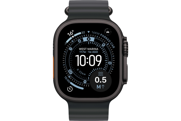 Apple Watch Ultra 3 GPS + Cellular 49mm Black Titanium Case with Black Ocean Band (MF0J4)