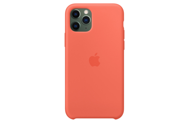 Apple Original Silicone Case Clementine Orange for iPhone 11 Pro Max