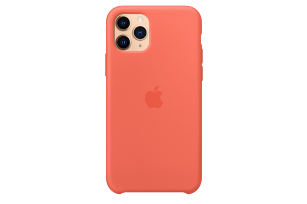 Apple Original Silicone Case Clementine Orange for iPhone 11 Pro