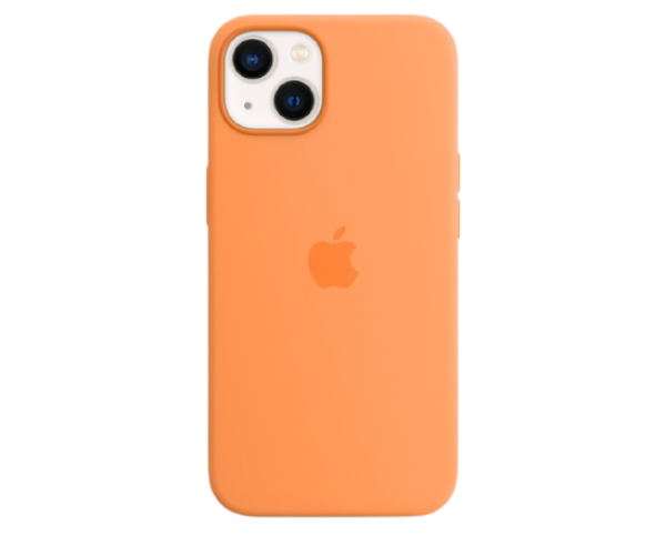 Apple Original Silicone Case Marigold with MagSafe for iPhone 13