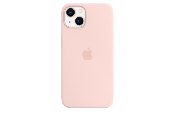 Apple Original Silicone Case Chalk Pink with MagSafe for iPhone 13
