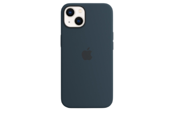 Apple Original Silicone Case Abyss Blue with MagSafe for iPhone 13