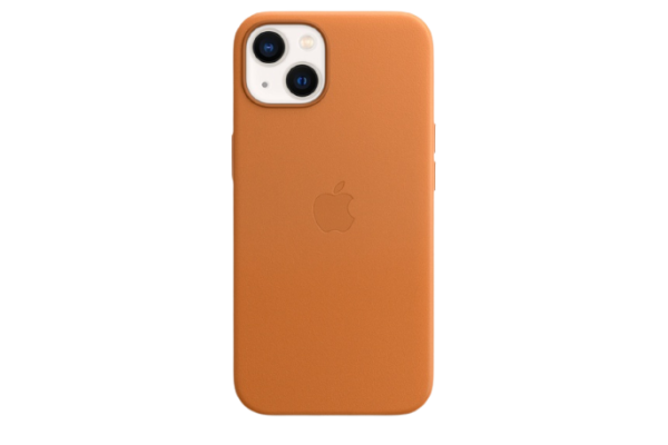 Apple Original Leather Case Golden Brown with MagSafe for iPhone 13