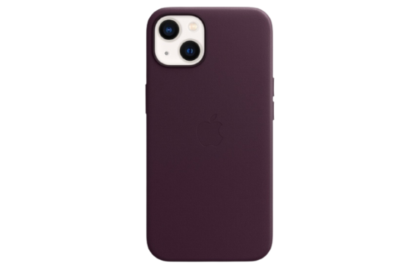 Apple Original Leather Case Dark Cherry with MagSafe for iPhone 13