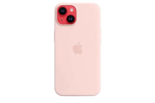 Apple Original Silicone Case Chalk Pink with MagSafe for iPhone 14
