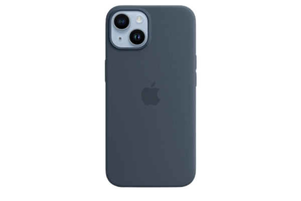 Apple Original Silicone Case Storm Blue with MagSafe for iPhone 14