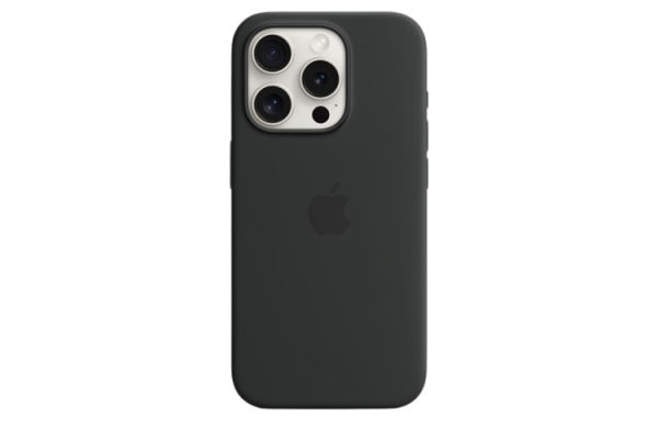 Apple Original Silicone Case Black with MagSafe for iPhone 15 Pro