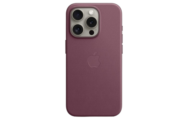 Apple Original Silicone Case Mulberry with MagSafe for iPhone 15 Pro