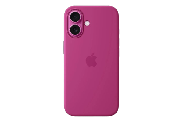 Apple Original Silicone Case Fuchsia with MagSafe for iPhone 16