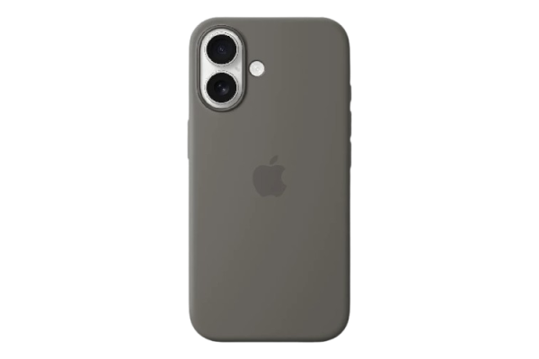 Apple Original Silicone Case Stone Gray with MagSafe for iPhone 16