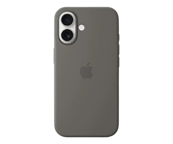 Apple Original Silicone Case Stone Gray with MagSafe for iPhone 16
